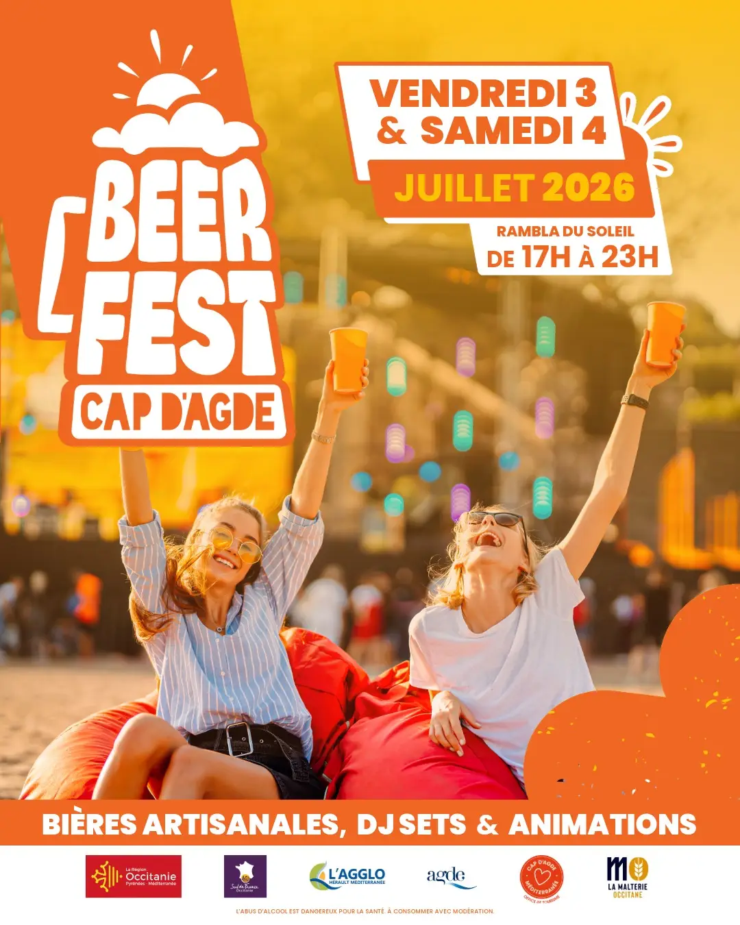 Affiche du Beer Fest au Cap d'Agde - événement bières artisanales